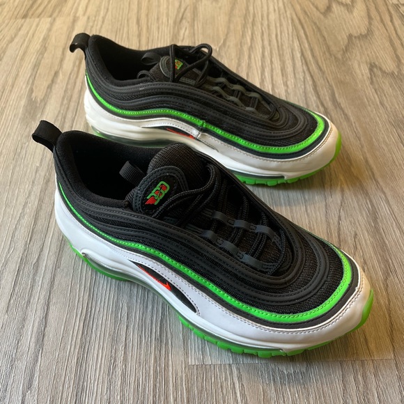 Nike Other - Nike Air Max 97 Black Green Bright Crimson (GS)